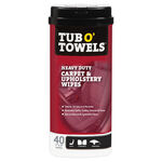 TUB O' TOWELS Carpet & Upholstery Wipes - 40 7\"x8\" Wipes