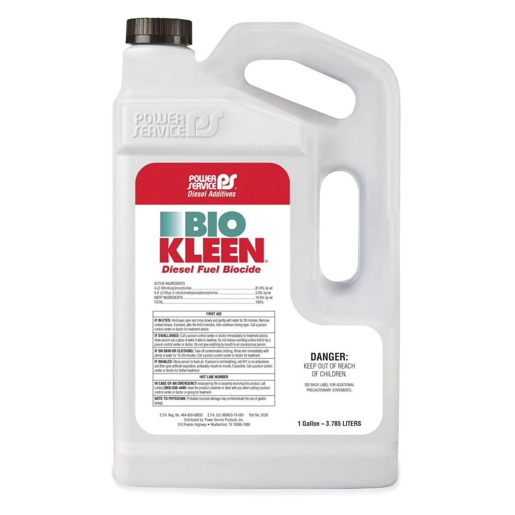 Power Service Bio Kleen Diesel Fuel Biocide - 128 oz.