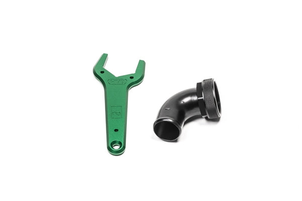 24AN 75deg Hose End with Wrench